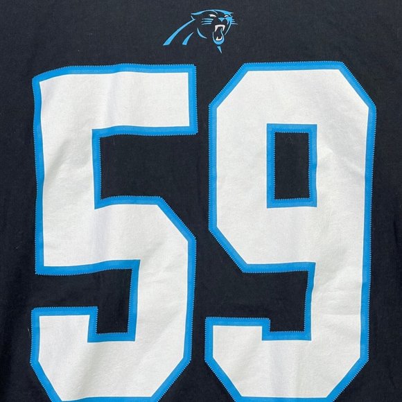Nike Carolina Panthers Luke Kuechly Men’s size Medium Athletic Cut T-Shirt - Picture 2 of 8